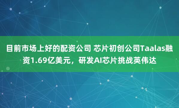 目前市场上好的配资公司 芯片初创公司Taalas融资1.69亿美元，研发AI芯片挑战英伟达