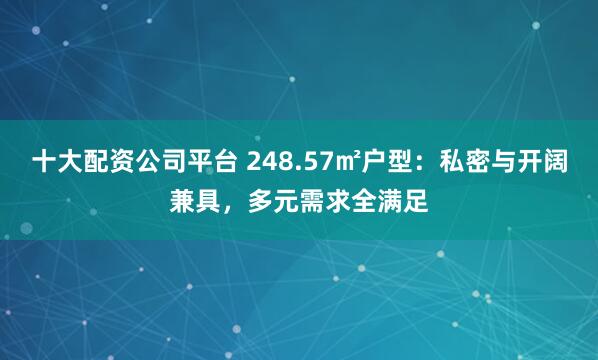 十大配资公司平台 248.57㎡户型：私密与开阔兼具，多元需求全满足